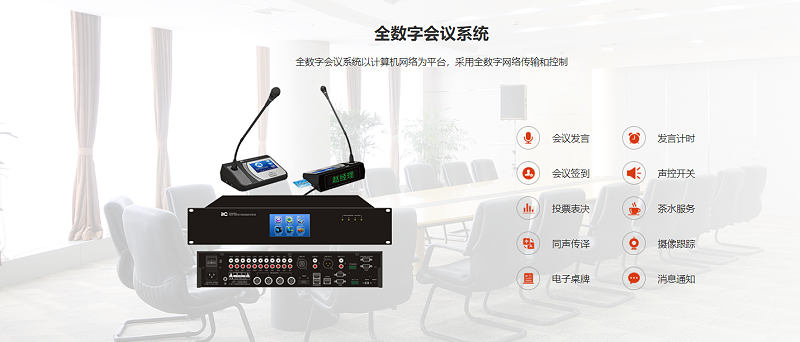 数字会议系统，显示系统、香蕉视频在线网址系统、监控系统、会议发言系统，控制系统